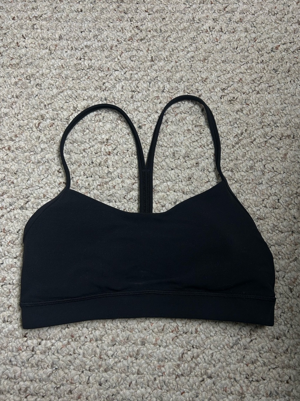 Lululemon Flow Y Bra Nulu Black Size 6